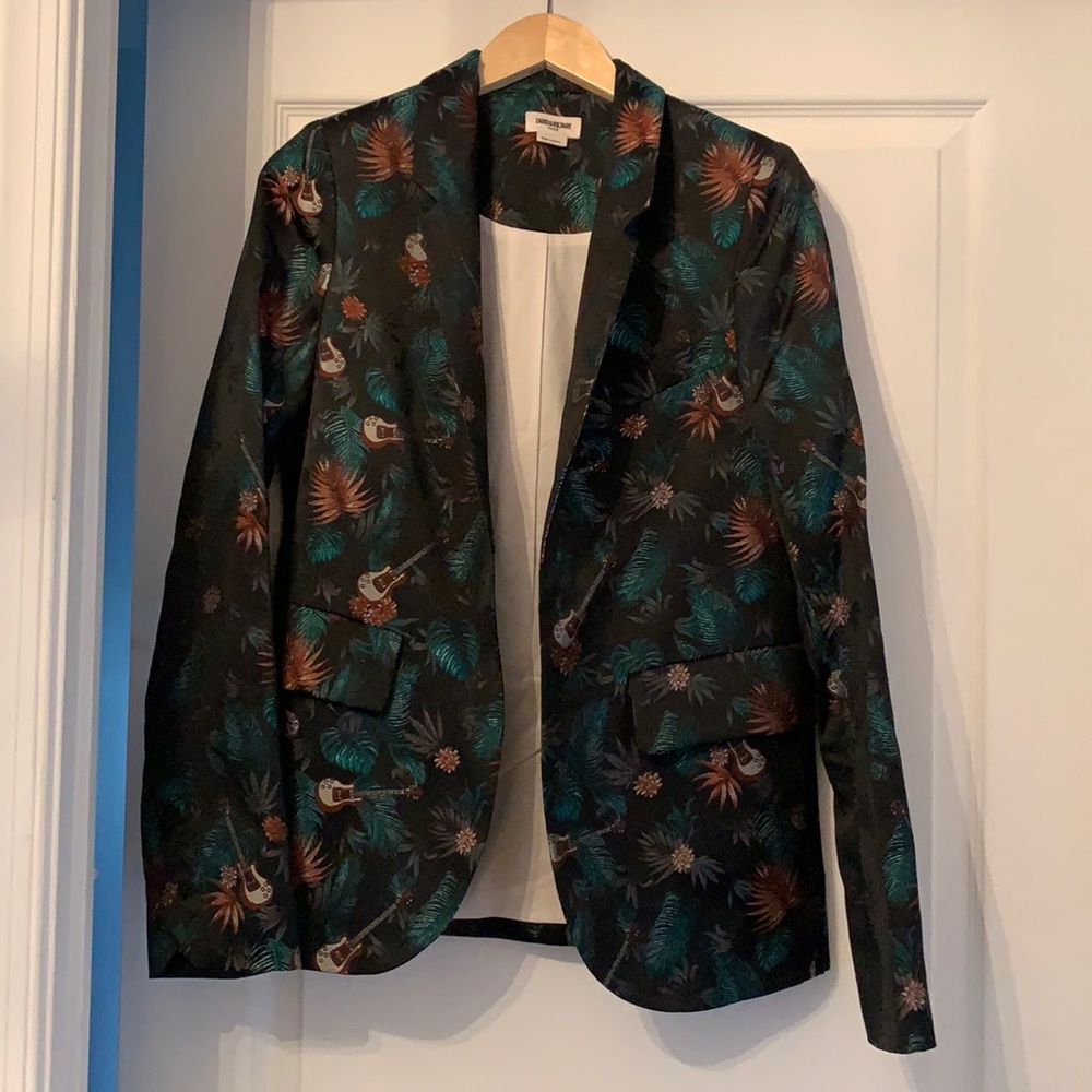 Zadig & Voltaire Very Jungle Guitar Blazer Size 40